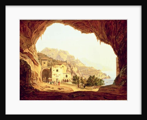 View from a Grotto over the Amalfi Coast, c.1842 by Carl Wilhelm Goetzloff