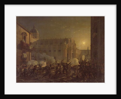 The Burning of Catania after the Town's Conquest by the Bern Regiment in 1849, 1849 by Carl Wilhelm Goetzloff