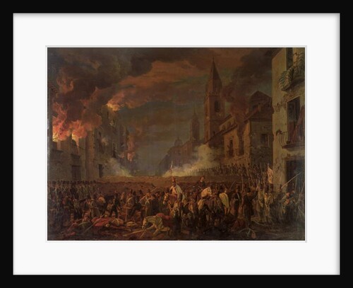 The Capture of Catania by the 4th Bern Regiment in the Night of 5th-6th April, 1849 by Carl Wilhelm Goetzloff