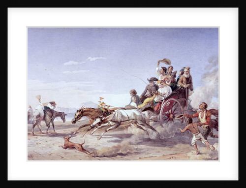 Frantic Neapolitan Barouche, 1828 by Carl Wilhelm Goetzloff
