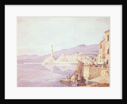 The Harbour at Genoa, 1835 by Carl Wilhelm Goetzloff