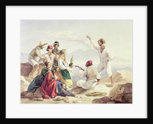 Group Wearing Neapolitan Costume, c.1827 by Carl Wilhelm Goetzloff