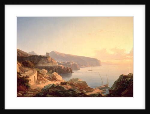 The Gulf of Sorrento, near Vico, c.1855 by Carl Wilhelm Goetzloff