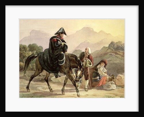 Mounted Italian Policeman with Rural Folk, c.1830 by Carl Wilhelm Goetzloff