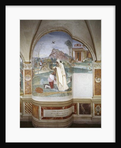 The monk Romano gives Benedict the habit of a hermit, 1503-08 by Giovanni Antonio Bazzi Sodoma