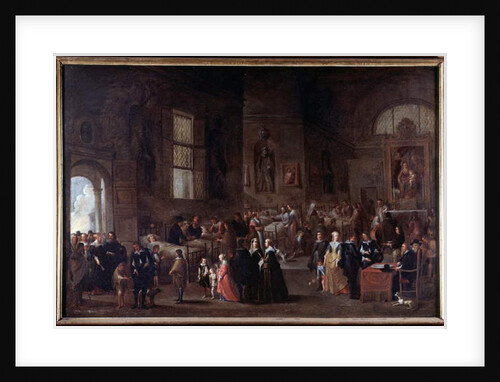 Works of mercy: to visit the sick by Cornelis de Wael