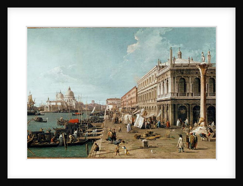 View of the Molo, the Biblioteca Marciana and the Column of St. Theodore, Venice, 1735 by (1697-1768) Canaletto