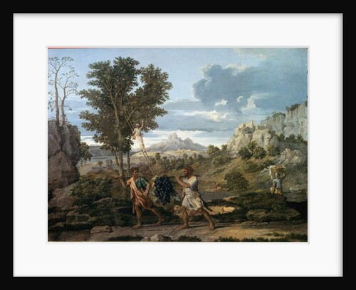 Autumn or the bunch of grapes brought back from the promised land - by Nicolas Poussin