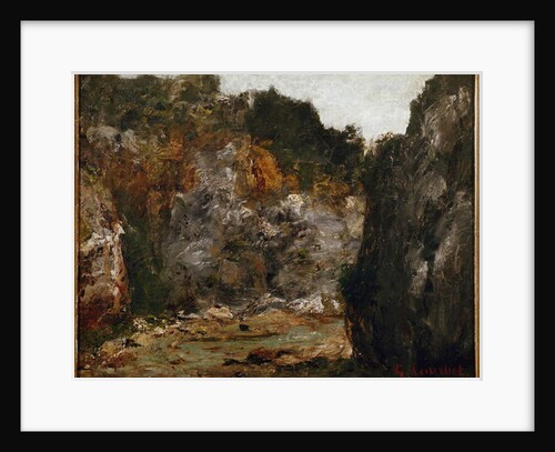 Canyon by Gustave Courbet