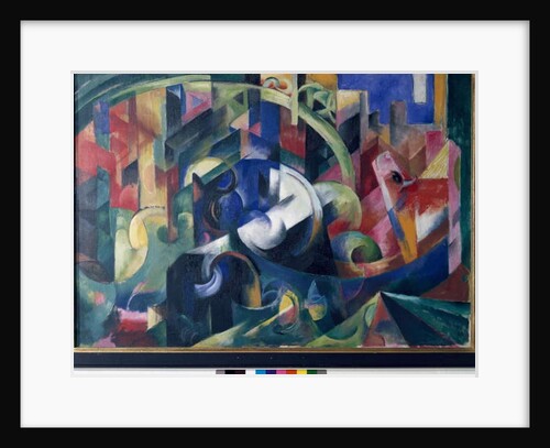 Painting with oxen by Franz Marc