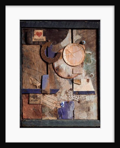 Merzbild Rossfett Assembly of Wood and Painting by Kurt Schwitters 1918-1919 Geneva, Museum of Art and History by Kurt Schwitters