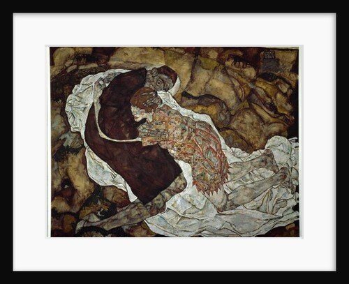 Woman and death, 1915 by Egon Schiele