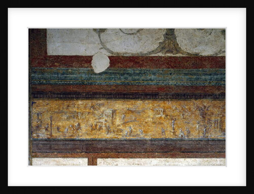 Detail of a frieze from the tablinum, 40-20 BC by Roman