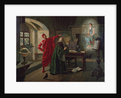 Marguerite, Faust and Mephisto Scene from 'Faust' by Charles Gounod c.1900 by Fabio Cipolla