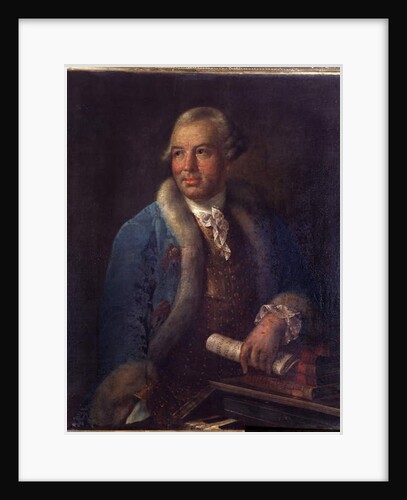 Portrait of german composer Christoph Willibald Gluck, 18th century by German School