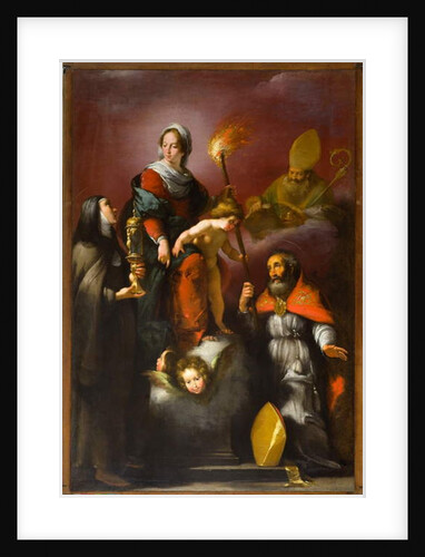 Madonna with Child and Saints Clare, Ambrose and Erasmus, c.1625 by Italian School