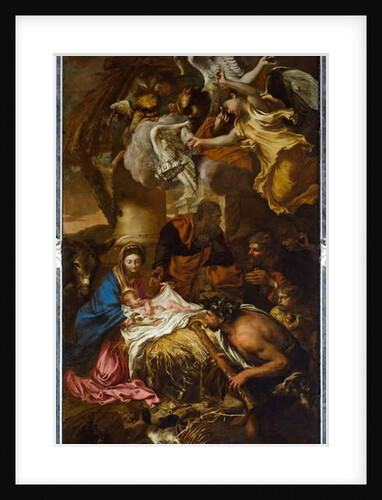 Adoration of the Shepherds, altarpiece, 1645 by Giovanni Benedetto (1609-64) Castiglione