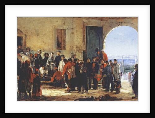 The Crimean War: the nurse Florence Nightingale at the Hospital of Scutari in Turkey, 1856 by Jerry Barrett