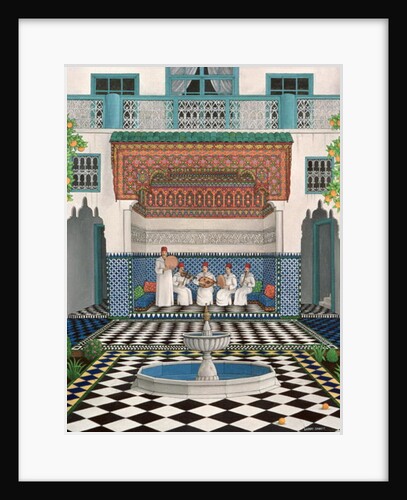 A Riad in Marrakech, 1992 by Larry Smart