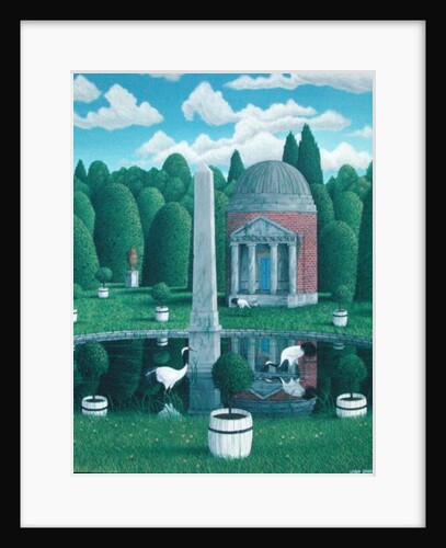 Temple, Chiswick House Gardens, 1989 by Larry Smart