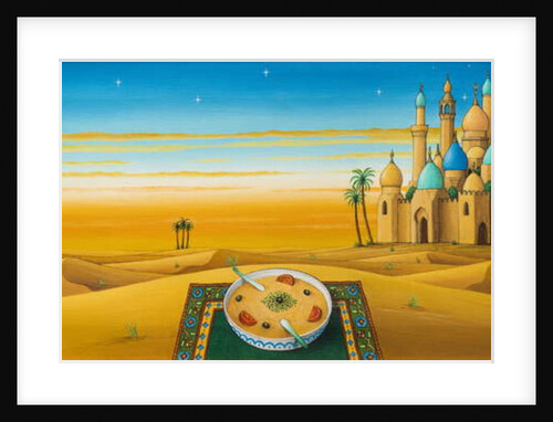 Hummus on the sands, 1992 by Larry Smart