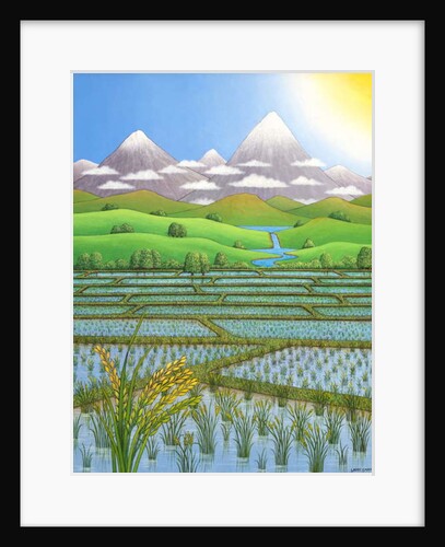 Japan Rice Paddy Field, 1997 by Larry Smart