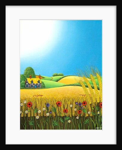 Sussex Wheatfields, 1995 by Larry Smart
