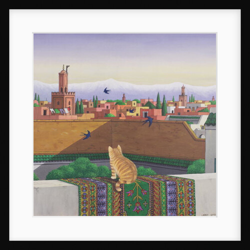 Rooftops in Marrakesh, 1989 by Larry Smart