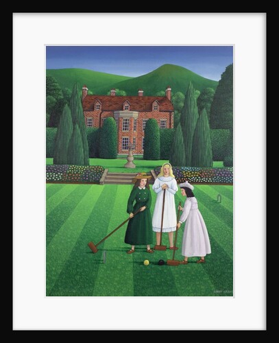 The Croquet Match, 1986 by Larry Smart