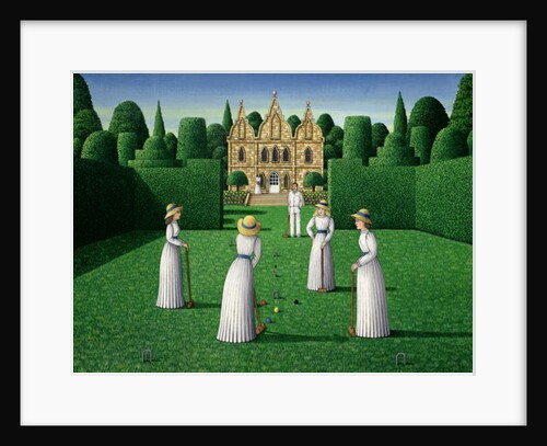 The Croquet Match, 1978 by Larry Smart