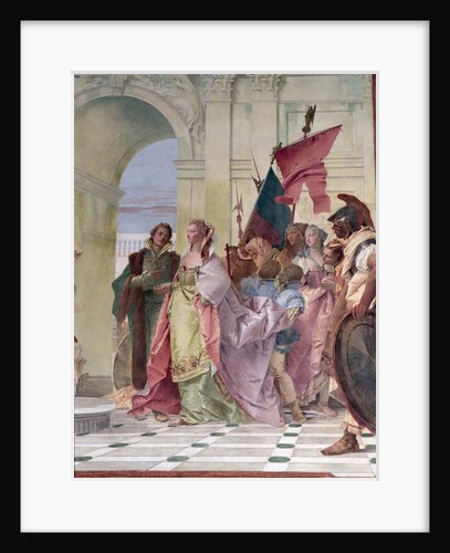 The Magnanimity of Scipio, detail by Giovanni Battista (1696-1770) Tiepolo