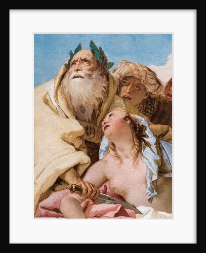 Detail of Calchas and Iphigenia from The Sacrifice of Iphigenia by Giovanni Battista (1696-1770) Tiepolo