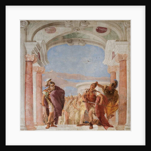 Minerva Restraining Achilles from Killing Agamemnon by Giovanni Battista (1696-1770) Tiepolo