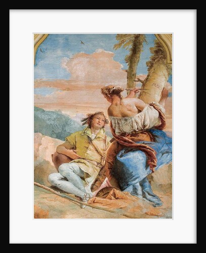 Angelica Carving Medoro's Name into a Tree by Giovanni Battista (1696-1770) Tiepolo