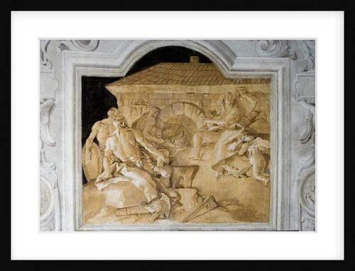 Vulcan in His Forge by Giandomenico Tiepolo
