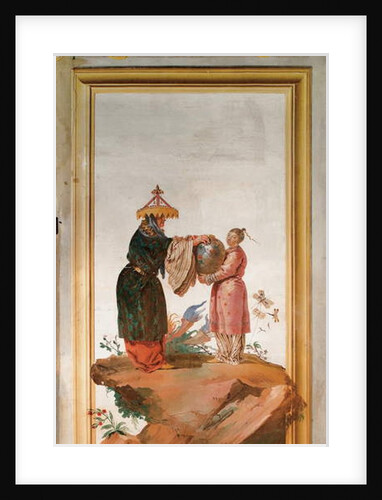 Two Figures with a Vase by Giandomenico (1727-1804) Tiepolo