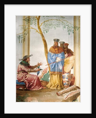 Detail from fresco in the Chinese Room, in the Foresteria, 1757 by Giandomenico Tiepolo