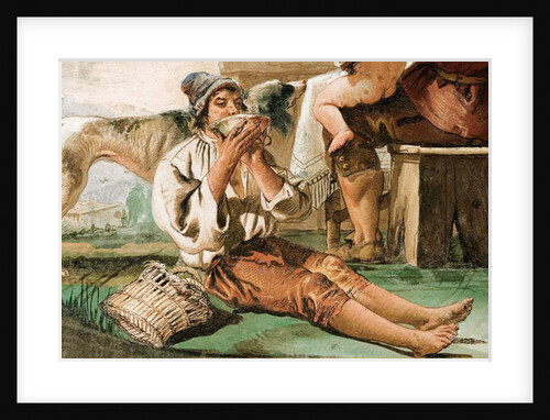 Detail from Peasant Family at Table by Giandomenico Tiepolo