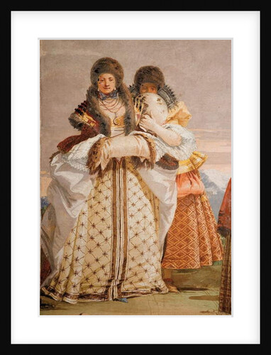 Detail from The Winter Walk by Giandomenico (1727-1804) Tiepolo