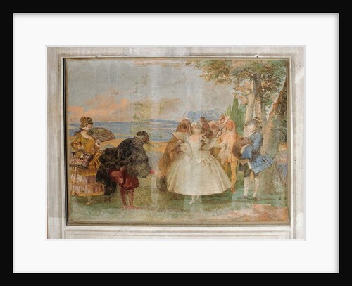 Minuet with Pantaloon and Colombine by Giandomenico (1727-1804) Tiepolo