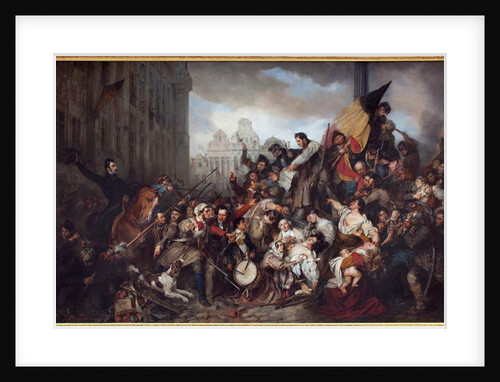 The Belgian Revolution of 1830, 1835 by Gustave or Gustaaf Wappers