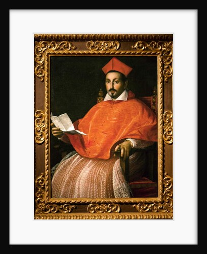 Portrait of Cardinal Scipione Borghese by Ottavio Mario Leoni