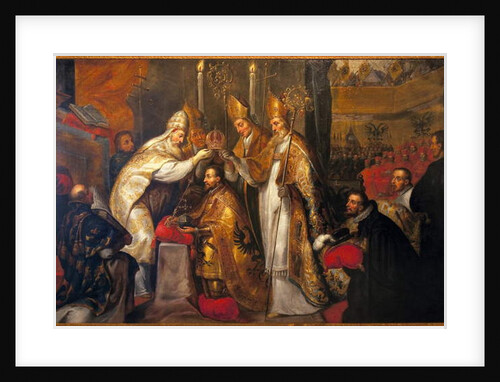 Coronation of Emperor Charles V in Bologna by Pope Clement VII by Gaspar de Crayer