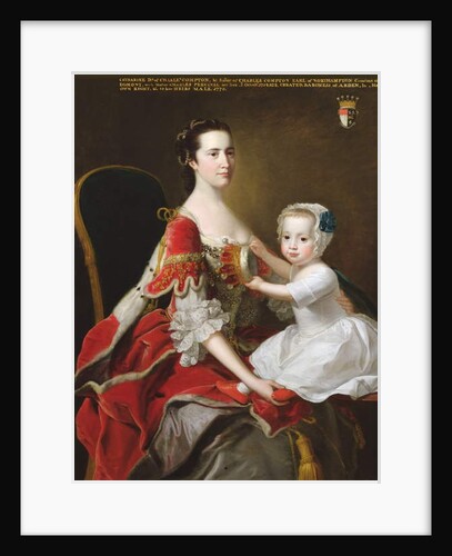Portrait of Catherine Compton Countess of Egmont and her Eldest Son Charles Perceval 1758 by Thomas Hudson