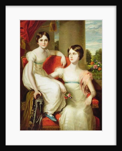 Portrait of Lady Caroline Augusta and Lady Henrietta Pelham-Clinton by Thomas Barber