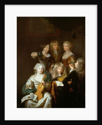 Interior with Musicians by David van der Plaes