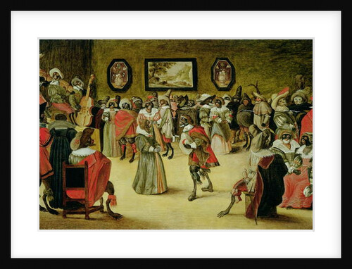 Monkeys and Cats at a Masked Ball, 1632 by Flemish School