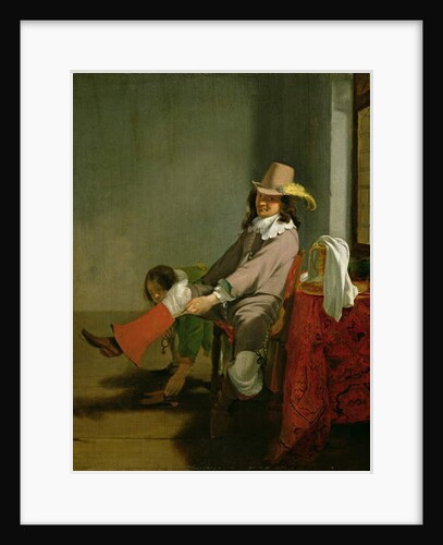 Interior with an Officer Putting on his Boot, Assisted by his Attendant by Simon Kick