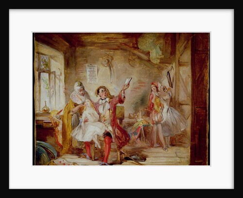 Backstage at the Theatre Royal, possibly depicting Ira Frederick Aldridge rehearsing Othello, 1862 by Abraham Solomon