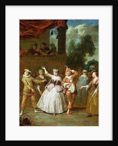 Actors from the Commedia dell'Arte by Jan Baptist Lambrechts